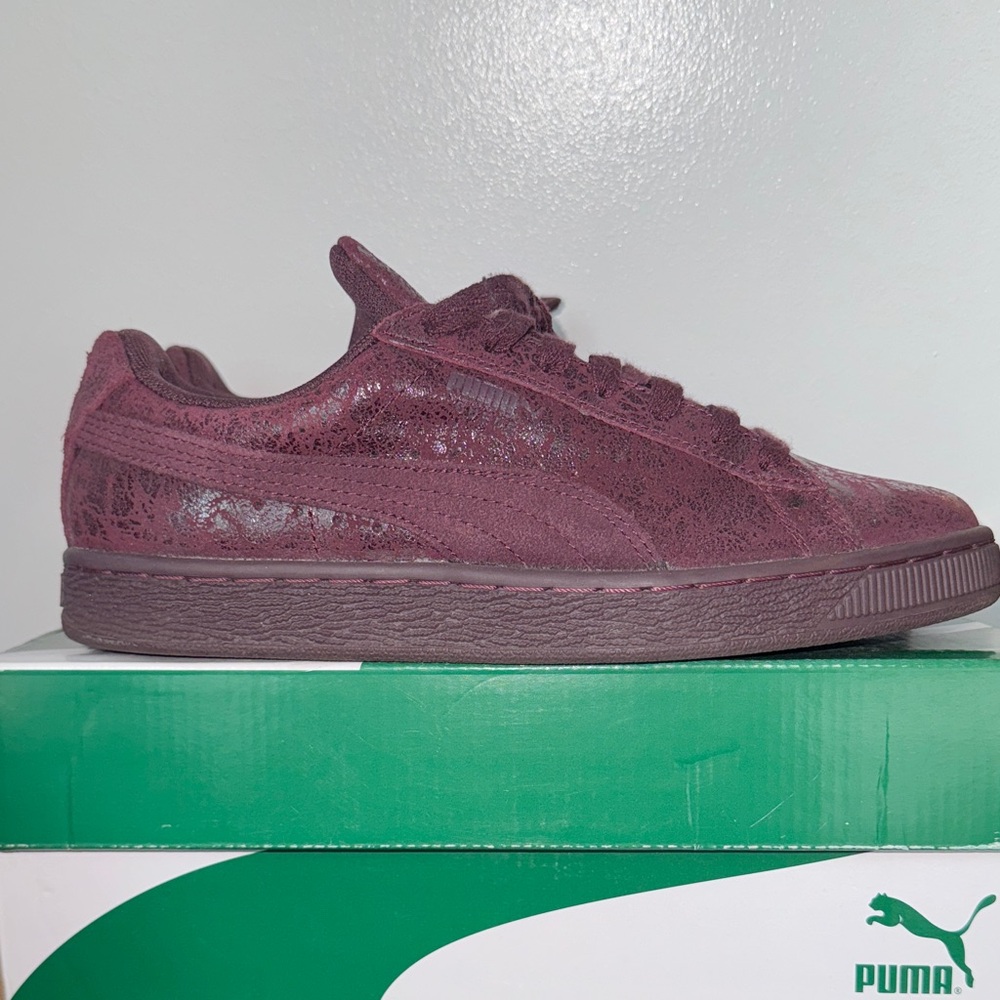 Puma Maroon Lace Sneakers